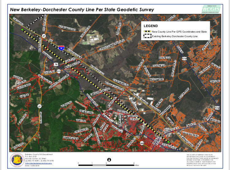 Berkeley-Dorchester county line